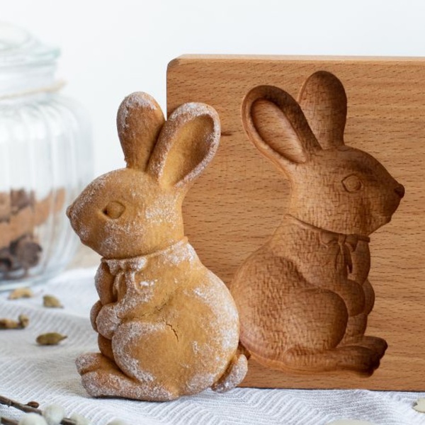 Пряничная доска 13*8*2см дерево, Заяц