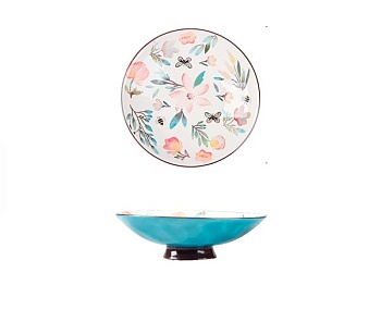 Фруктовница керамическая, 25*8см. Летний сад