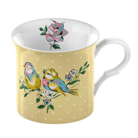 Кружка 295 мл., желтая Bird Song