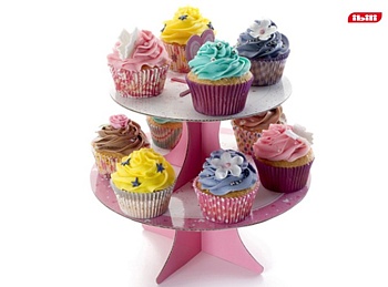 Стойка для кексов 2 яруса 26*25см. картон