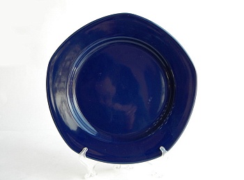 Тарелка 5-ти угольная синяя 30 см. Carnival