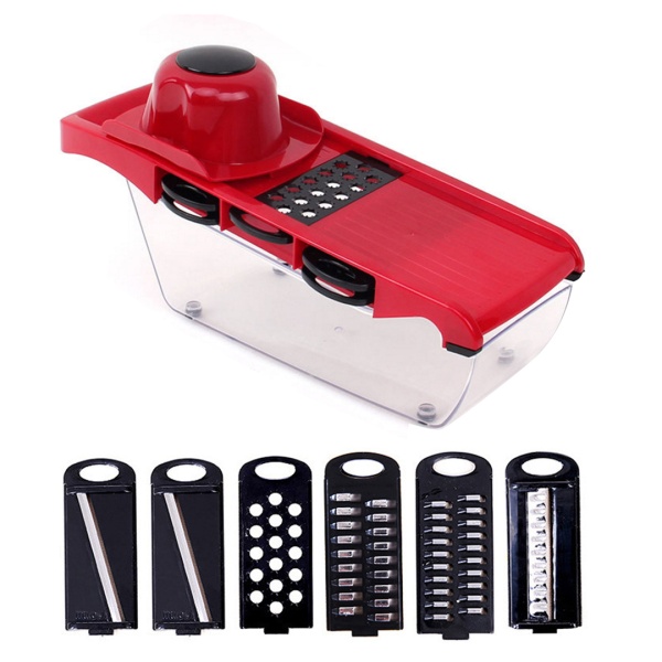 Терка 6 насадок+ овощечистка с контейнером