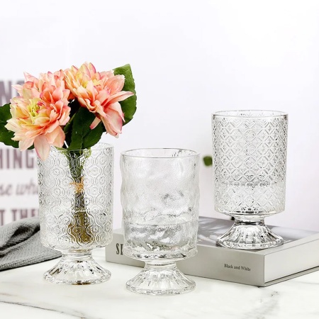 Ваза кубок, 18*11см Снежинка