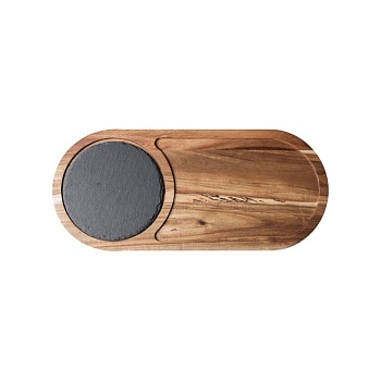 Доска для стейка 2 предмета дерево 41*19см.