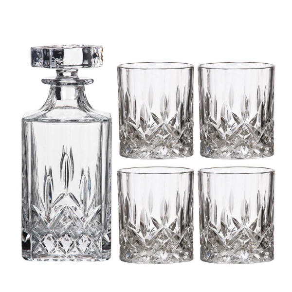 Набор для виски 5 предметов, графин 710мл, стаканы 310мл из стекла