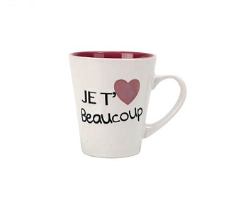 Кружка 360 мл., Je t aime beaucoup
