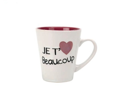 Кружка 360 мл., Je t aime beaucoup