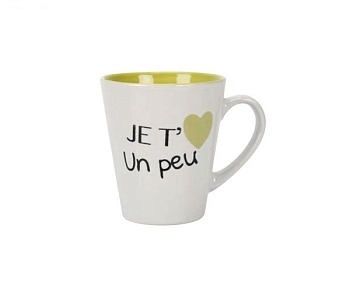 Кружка 360 мл., Je t aime un peu