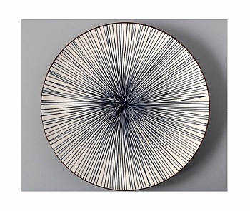 Тарелка 26см. керамическая, Полосы