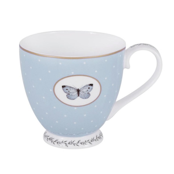 Кружка голубая Камея