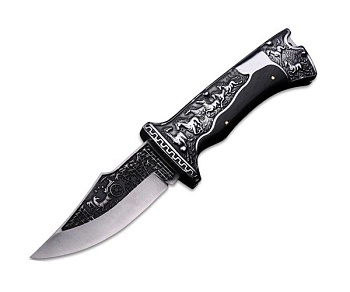 Нож складной в чехле Лошади