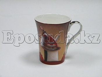 Кружка 350мл. Официант в фартуке