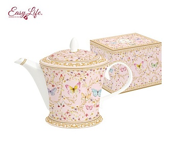 Чайник 1л. розовый Majestic