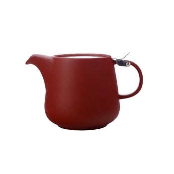 Чайник 600мл. с ситечком бордовый Оттенки