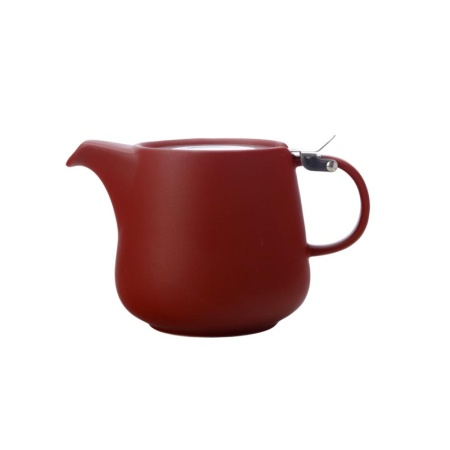 Чайник 600мл. с ситечком бордовый Оттенки