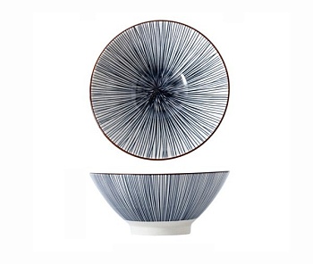 Салатник керамический, 18см. Полосы