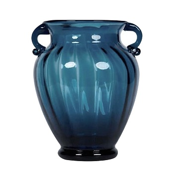 Ваза 26*13 см, синяя Амфора