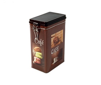 Банка жестяная 14*12*19см. Breakfast