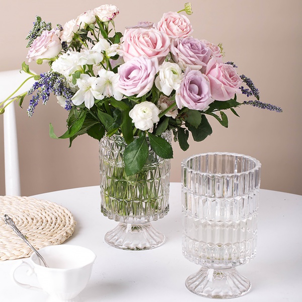 Ваза кубок, 18*11см Рельефная