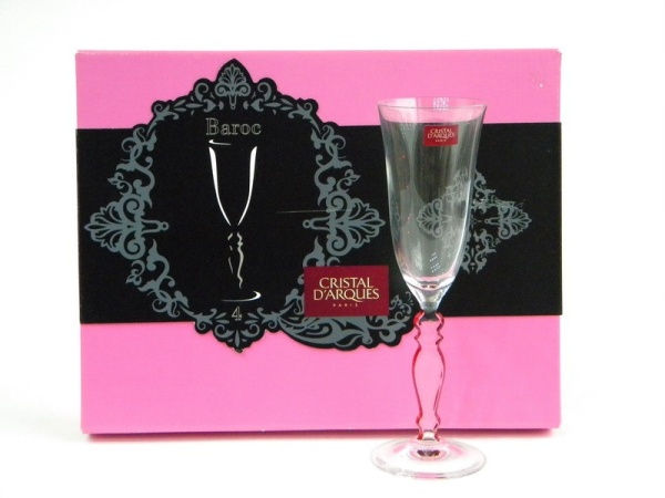 Рюмка 4шт 160мл. для шампанского  Baroc Red