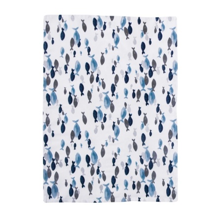 Полотенце 40*60см. хлопок Рыбки разноцветные