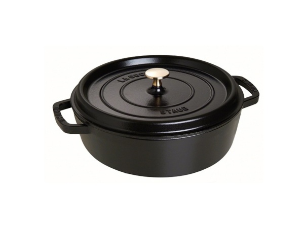 Кокот круглый, черный 26см. 3,8л