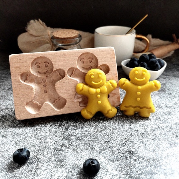 Пряничная доска дерево, Два пряничных человечка