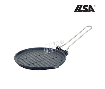 Сковорода гриль чугун 22см. Dietella