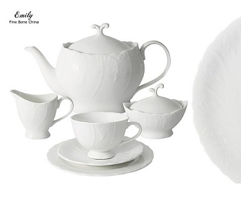 Сервиз чайный 21 предмет Белый город
