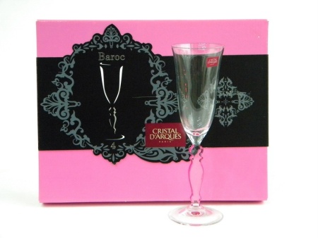 Рюмка 4шт 160мл. для шампанского  Baroc Pink