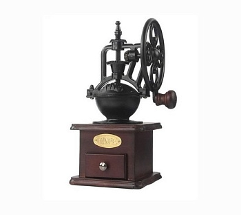 Кофемолка чугун, дерево