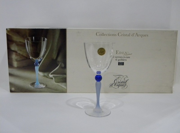 Рюмка 6шт для белого вина 200мл. синяя Fraicheur