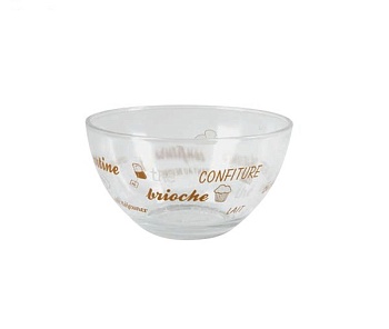 Салатник стекло, 800мл. коричневый Cafe Creme