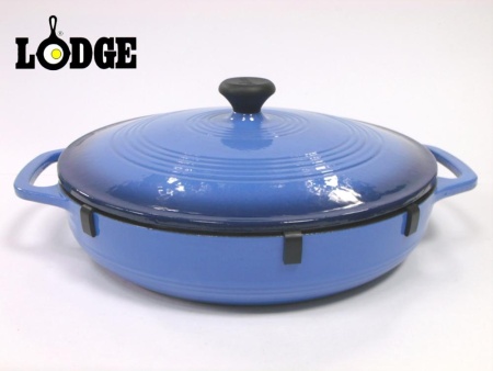 Кастрюля с крышкой 3л. 29см. голубая Enamel