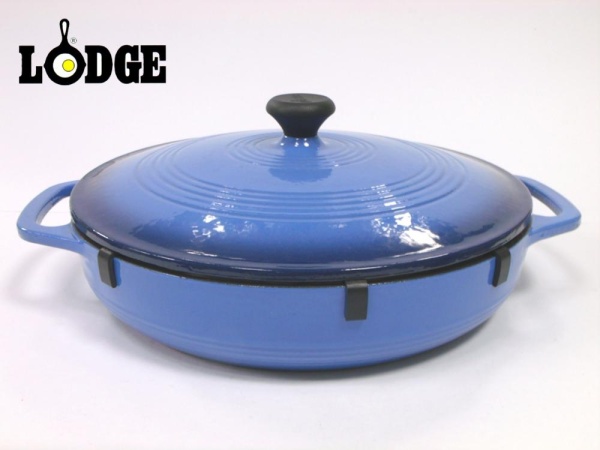 Кастрюля с крышкой 3л. 29см. голубая Enamel