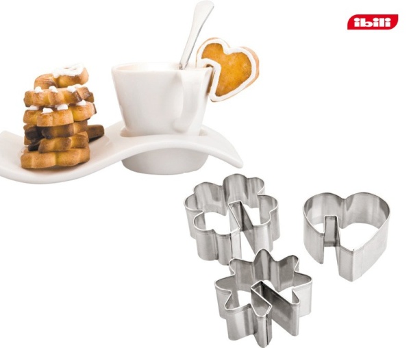 Резак для печенья выемка 3шт