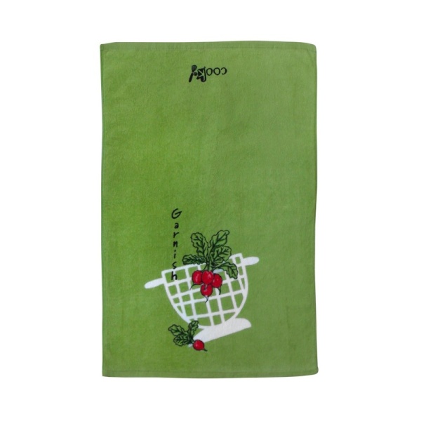 Полотенце махровое 66*43см. зеленое Редис