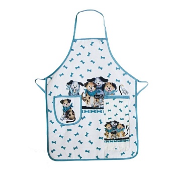 Фартук 70*51см. +полотенце 36см. Собачки