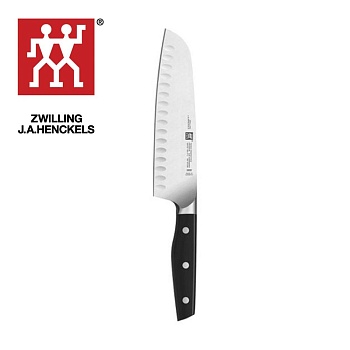 Нож сантоку 18см. c фестончатой кромкой Twin Profection