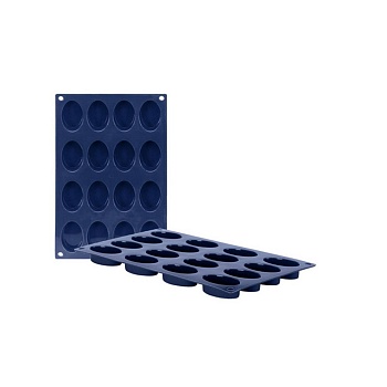 Форма для выпечки овальная, 16 ячеек Blueberyy