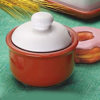 Сахарница с крышкой 330мл. Braun & White V