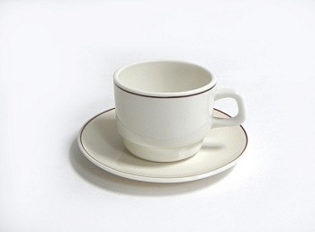 Чайная пара 190мл. кремовая Bordo