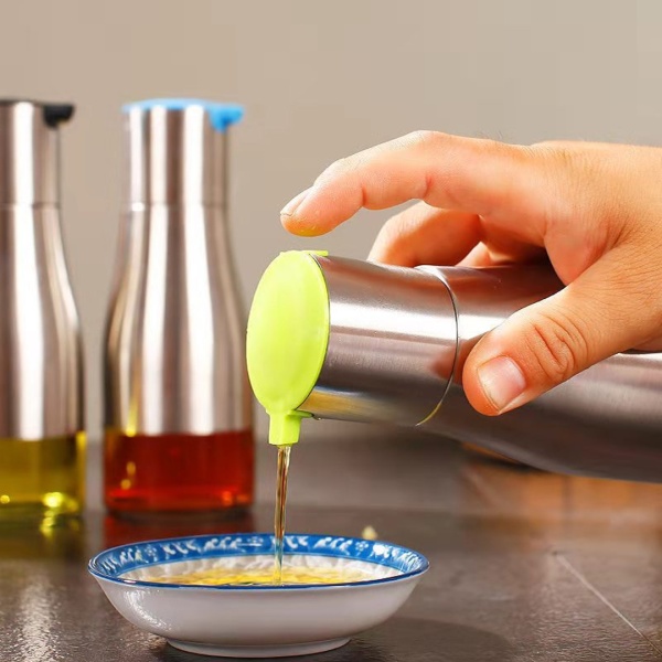 Бутылка для масла 320 мл сталь, стекло