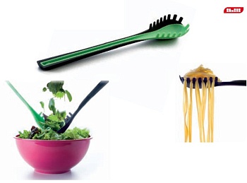 Ложка для спагетти салата 31см. 2в1 I