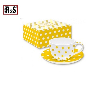 Чайная пара 180мл. Pois Yellow