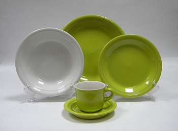 Сервиз столовый 30 предметов 6 персон Green & White V