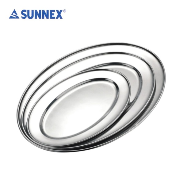 Блюдо овальное металл 29см