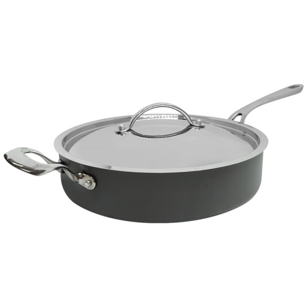 Сковорода глубокая с крышкой антипригарная 28см 2 ручки Violet