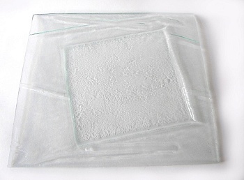 Блюдо квадратное, прозрачное, 31*28см. Angle