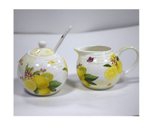 Набор сахарница, молочник Citronier